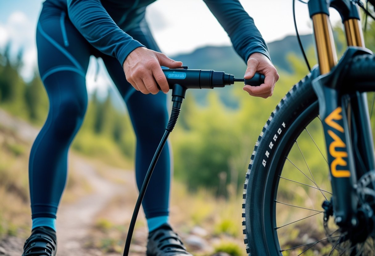 Essentielt udstyr til outdoor eventyr cykelpumpe til outdoor eventyr